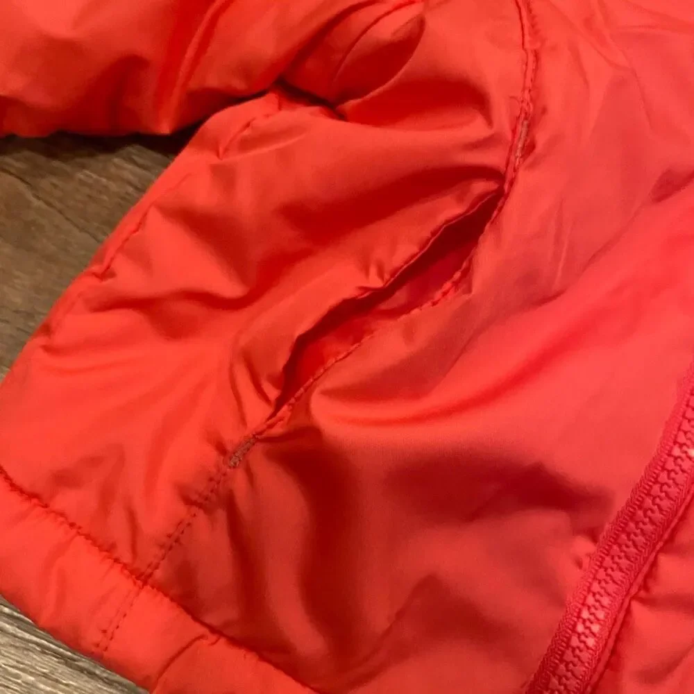 Windbreaker Hooded Jacket Coral Color Size 12 Months